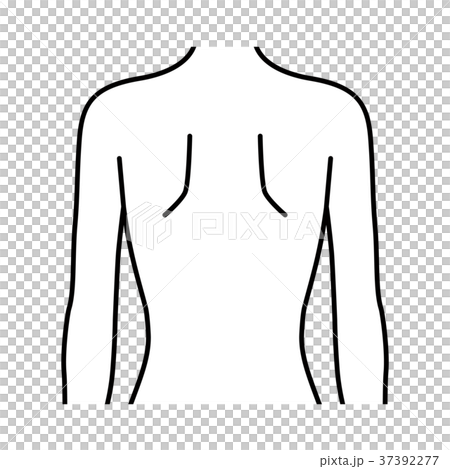 Woman S Back Line Drawing Stock Illustration