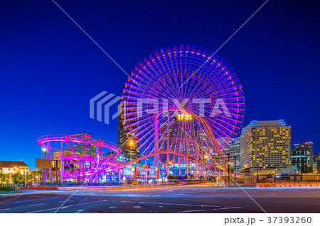 神奈川　横浜みなとみらいの夜景 37393260