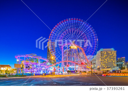 神奈川　横浜みなとみらいの夜景 37393261