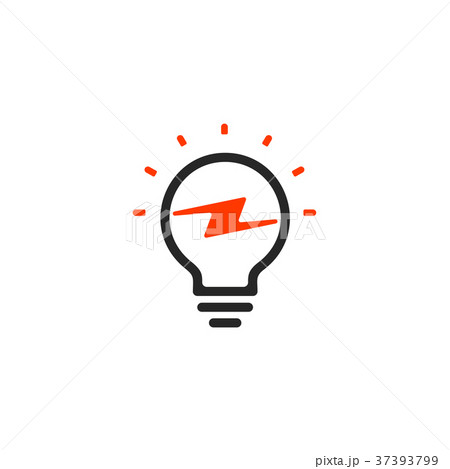 Stylized sign of vector lightbulbs, white and 37393799
