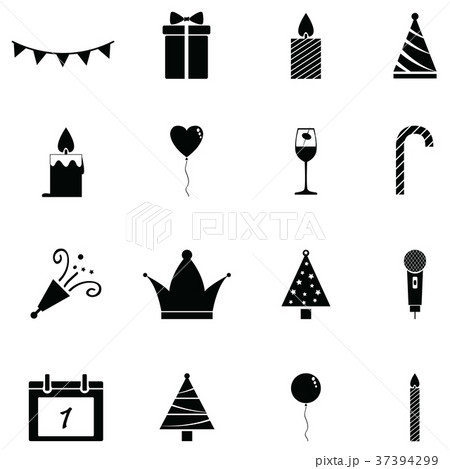 new year icon set new year icon set 37394299
