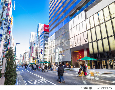 銀座 歩行者天国 銀座 歩行者天国 37394475