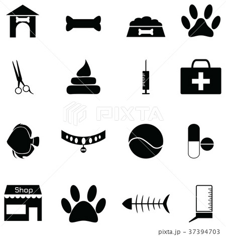 pet icon setのイラスト素材 [37394703] - PIXTA