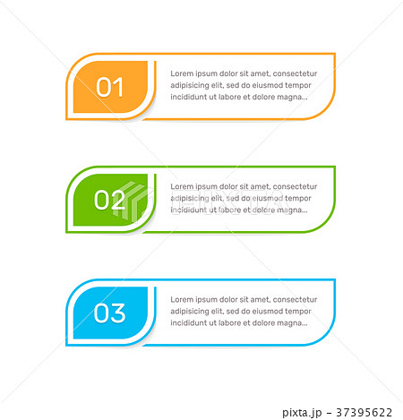Steps elements for web interface. Infograph vector 37395622