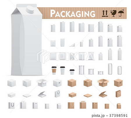 Vector retail packages set Vector retail packages set 37398591