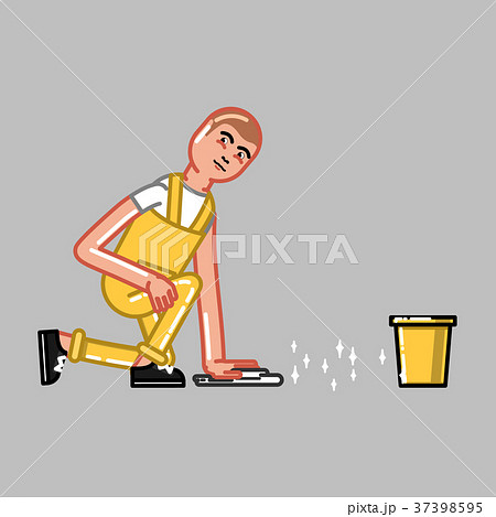 Cleaning service man Cleaning service man 37398595