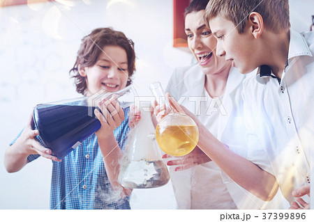 Schoolboys testing out nervous system of their 37399896