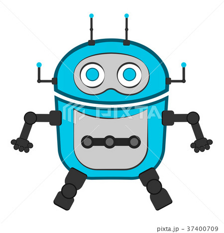 Isolated cute robot Isolated cute robot 37400709