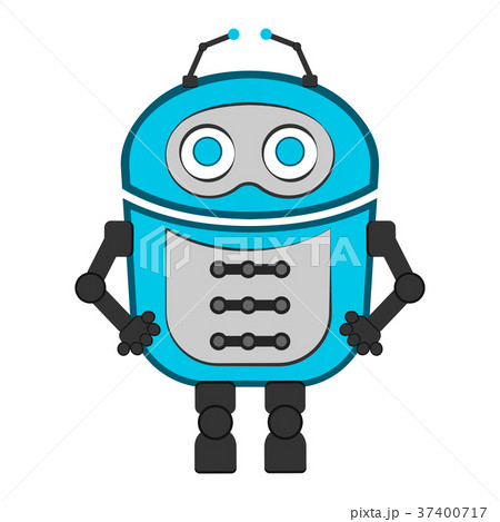 Isolated cute robot 37400717