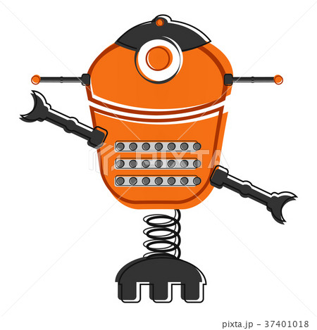 Sketch of a cute robot 37401018