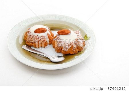 Almond Cookies Studio quality White Background Almond Cookies Studio quality White Background 37401212