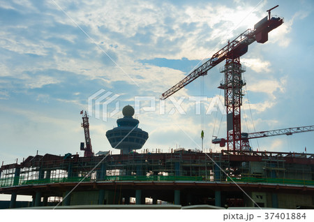 Airport terminal construction site. Singapore 37401884