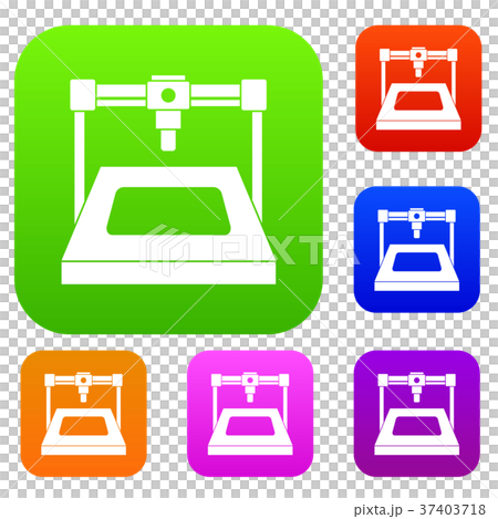 3D printer set color collection 3D printer set color collection 37403718