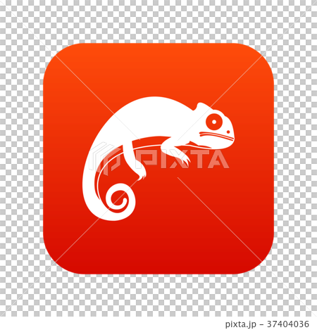 Chameleon icon digital red Chameleon icon digital red 37404036