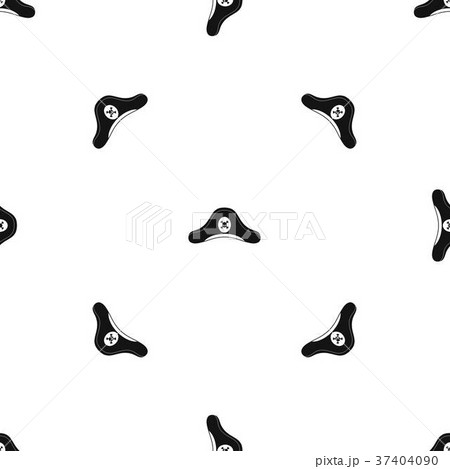 Pirate hat pattern seamless black 37404090