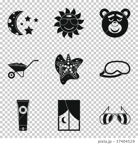 Deep sleep icons set, simple style - Stock Illustration [37404529] - PIXTA