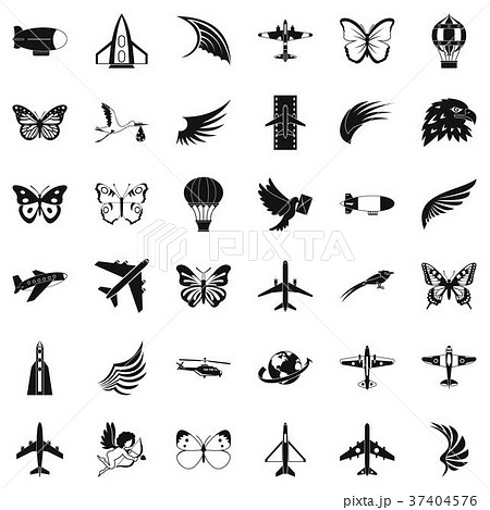 Transport icons set, simle style 37404576