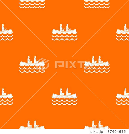 Canoeing pattern seamless 37404656
