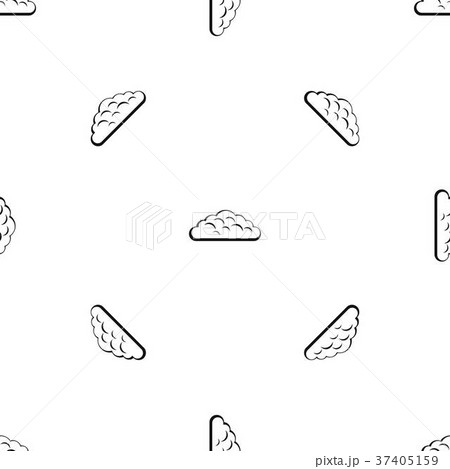 Spring cloud pattern seamless black 37405159