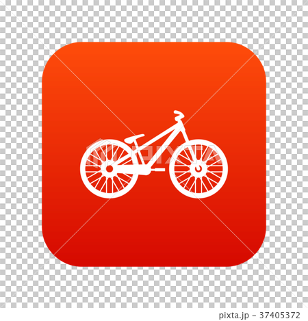 Bike icon digital red Bike icon digital red 37405372
