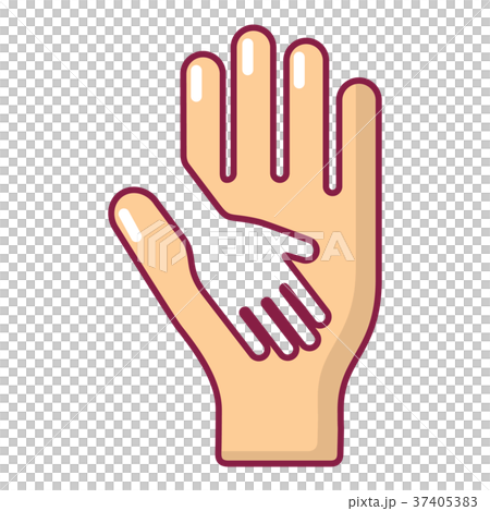 Caring hand icon, cartoon style-插圖素材 [37405383] - PIXTA圖庫
