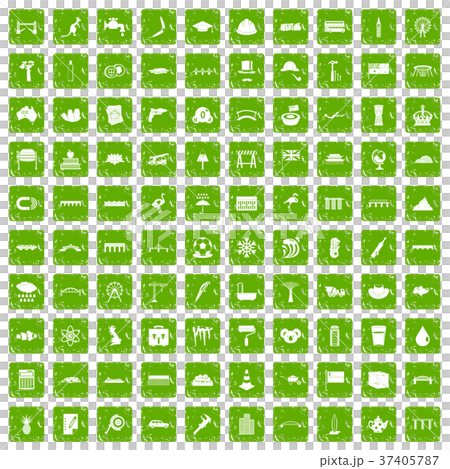100 bridge icons set grunge green 100 bridge icons set grunge green 37405787