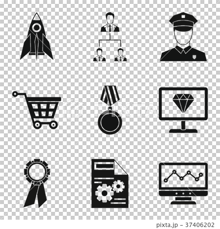 Startup development icons set, simple style Startup development icons set, simple style 37406202