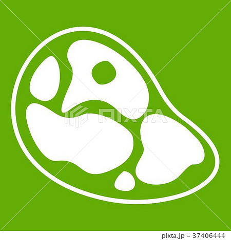 Steak icon green 37406444