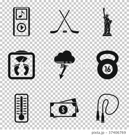 Training before cup icons set, simple style Training before cup icons set, simple style 37406769