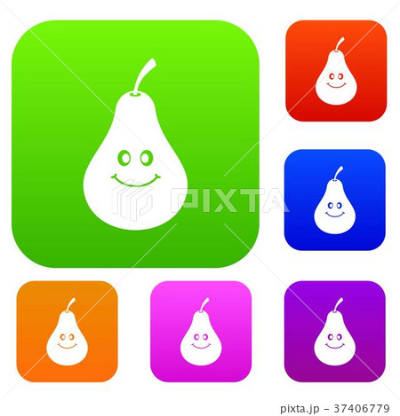 Smiling pear set color collection Smiling pear set color collection 37406779