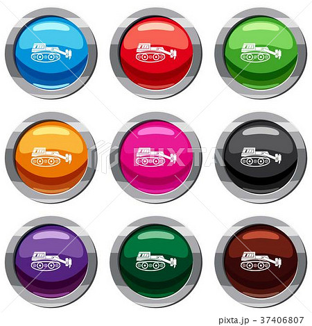 Excavator with hydraulic hammer set 9 collection 37406807