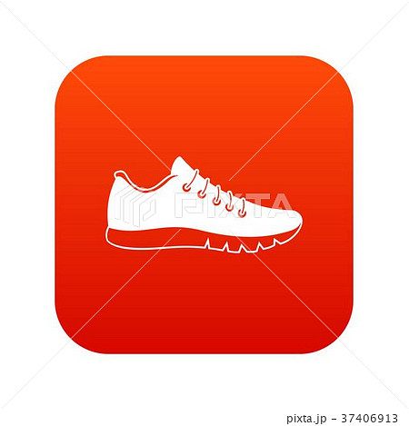 Sneakers icon digital red Sneakers icon digital red 37406913