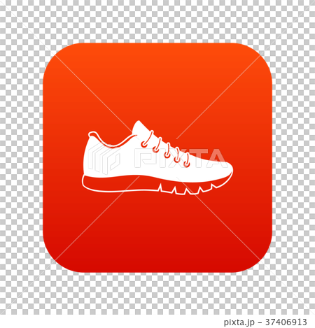 Sneakers icon digital red Sneakers icon digital red 37406913
