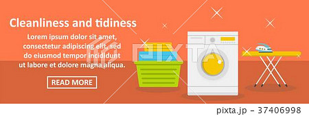 Cleanliness and tidiness banner horizontal concept 37406998