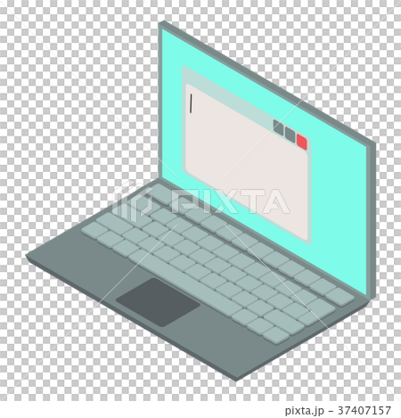Laptop icon, isometric 3d style Laptop icon, isometric 3d style 37407157