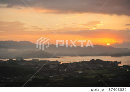 猪鼻湖 晩夏 夜明け 猪鼻湖 晩夏 夜明け 37408022