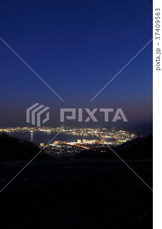 比叡山夢見が丘から見た大津の夜景 37409563