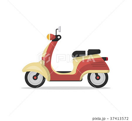 Classic retro scooter isolated vector icon 37413572
