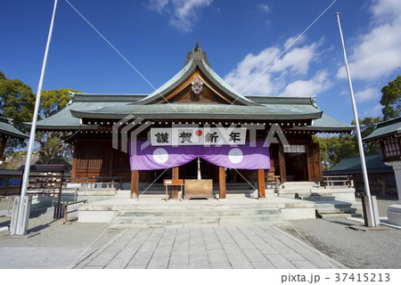 熊本県八代市の八代宮の写真素材