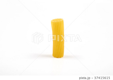 Rigatoni italian pasta isolated on white Rigatoni italian pasta isolated on white 37415615