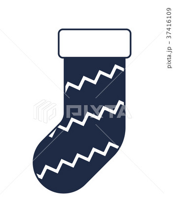 Christmas sock isolated vector icon Christmas sock isolated vector icon 37416109