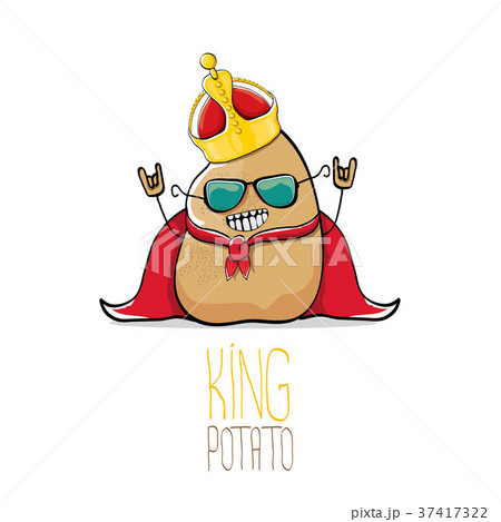 vector funny cartoon cool cute brown smiling king 37417322