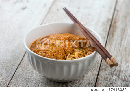 Asian food Curry Laksa Noodles Asian food Curry Laksa Noodles 37418082