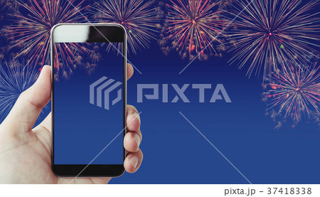 Hand holding mobile smart phone 37418338