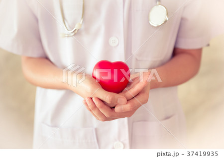 doctor with stethoscope and heart doctor with stethoscope and heart 37419935