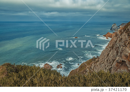 Panoramic coastal view in Cabo da Roca. Panoramic coastal view in Cabo da Roca. 37421170