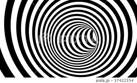 Black and white hypnotic spiral Black and white hypnotic spiral 37422354