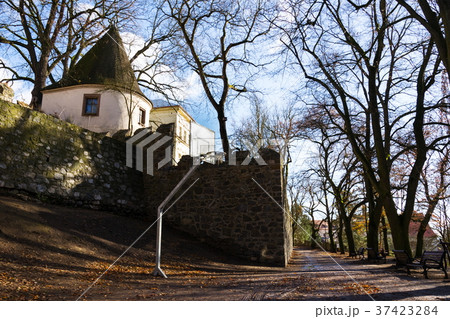 Tower behind fortification, Tabor, Czech Republic 37423284