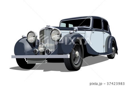 Vector vintage car 37423983