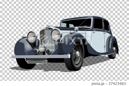 Vector vintage car 37423983